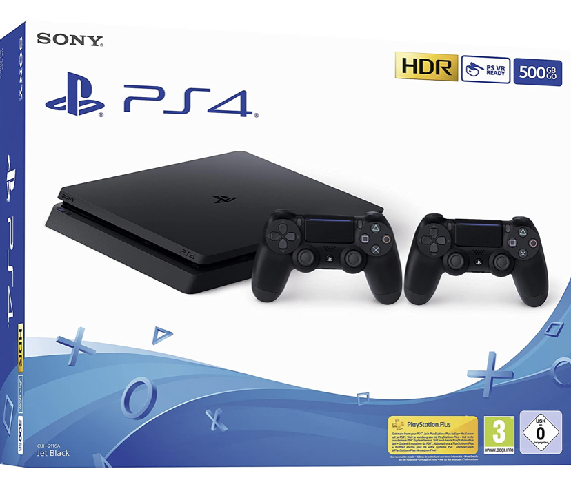 Sony Playstation 4 Slim - 500GB + Dualshock 4