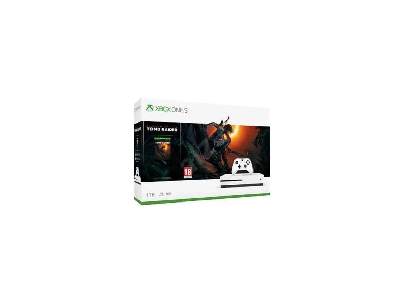 Microsoft Xbox One S 1TB + Shadow of The Tomb Raider