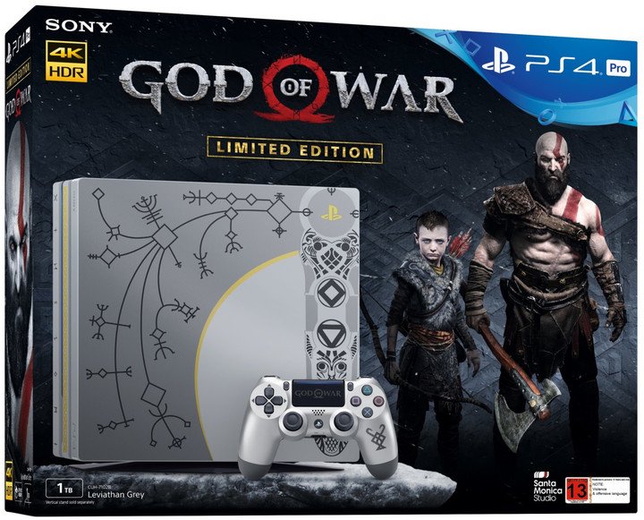 PlayStation 4 PRO 1TB GOD OF WAR Limited Edition + HRA