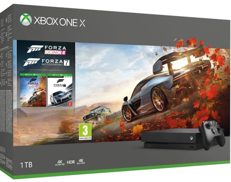 Xbox One X 1TB + Forza Horizon 4 + Forza Motorsport 7