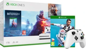 Xbox One S 1TB + Battlefield V + Battlefield 1 Revolution + Fifa