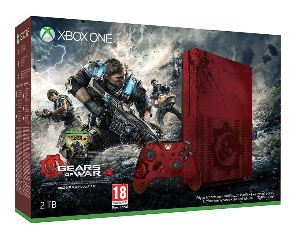 XBOX ONE S 2TB Gears of War Limited Edition + hra