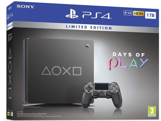 Sony Playstation 4 Slim 1 TB - Days of Play Limited Edition