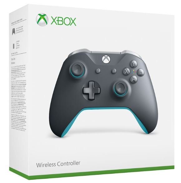 Microsoft Xbox One Wireless Controller - šedá/modrá