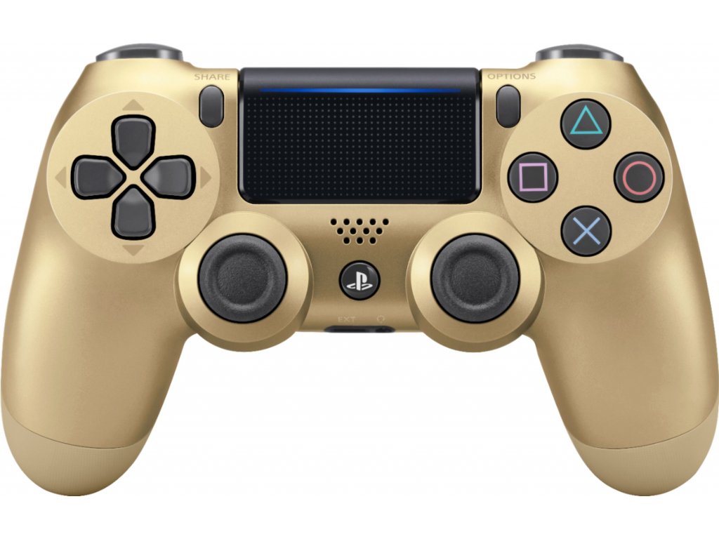 PS4 Sony DualShock - originální ovladač zlatý