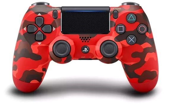 PS4 Sony DualShock - originální ovladač Red Camouflage