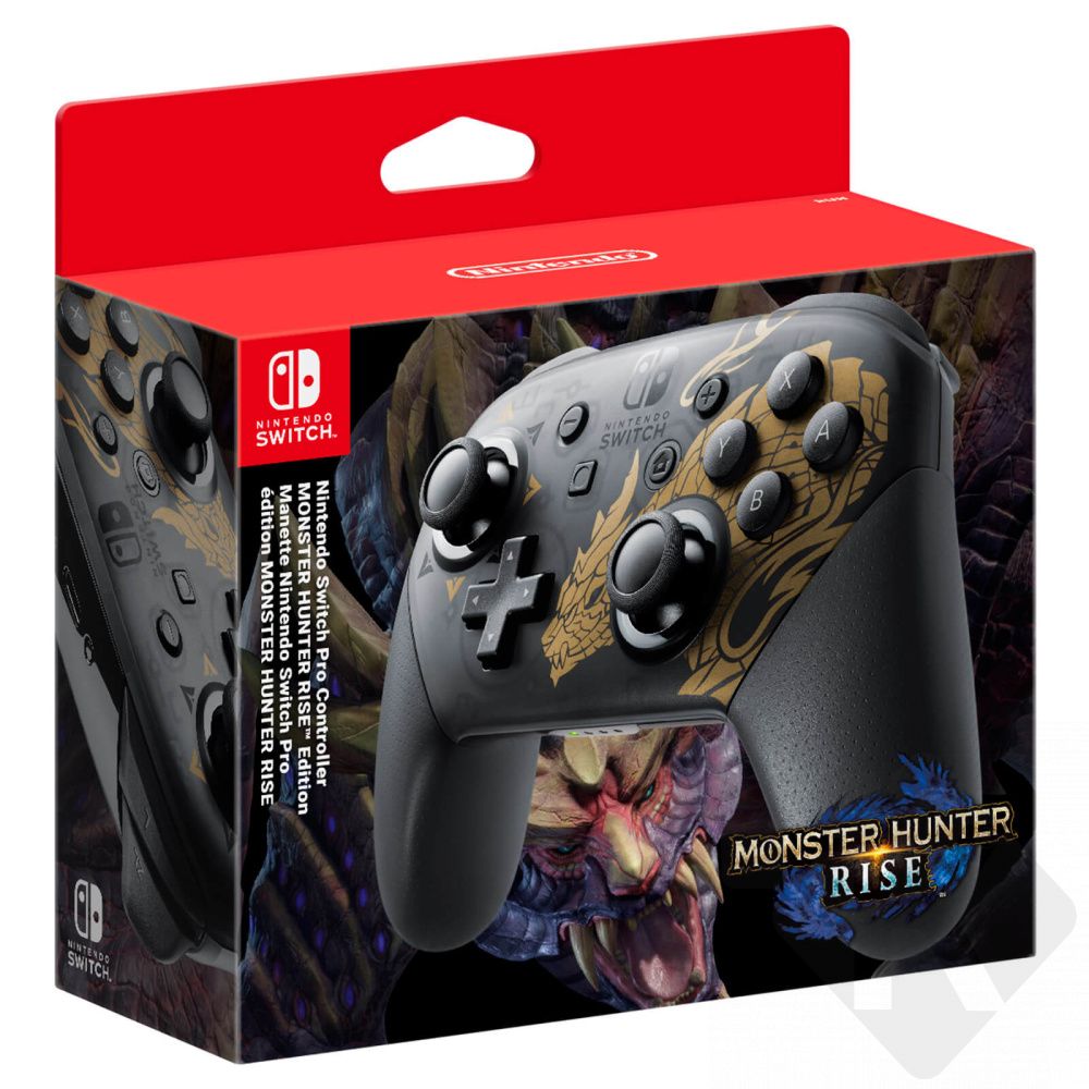 Nintendo Switch Pro Controller - Monster Hunter Rise Edition