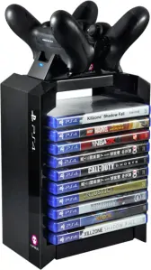 Numskull PlayStation 4 Games Tower + Dual Charger