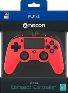 Nacon Wired Compact Controller PS4 - červený