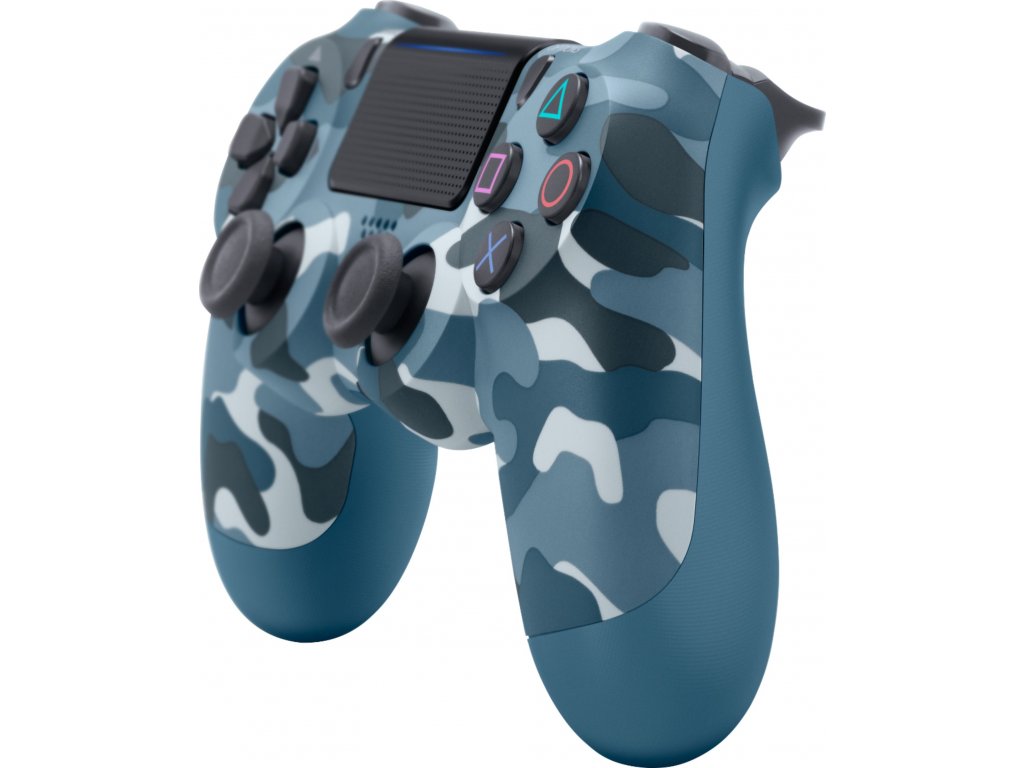 PS4 Sony DualShock - originální ovladač Blue Camouflage