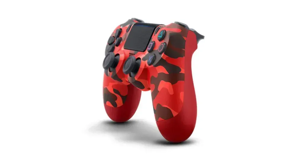 PS4 Sony DualShock - originální ovladač Red Camouflage 