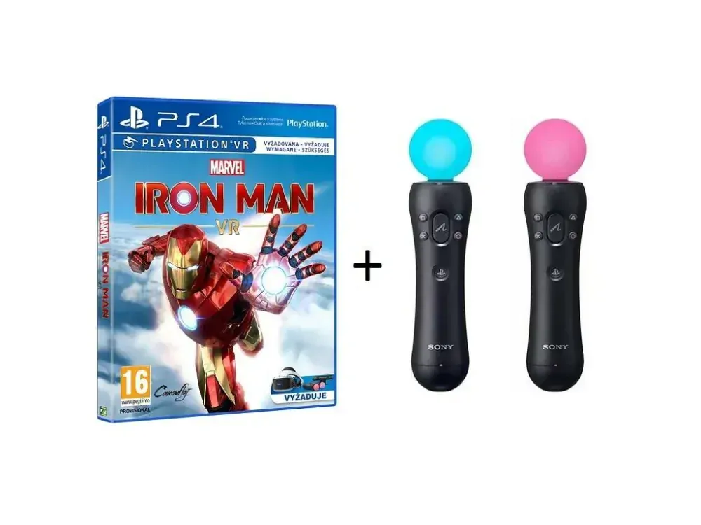 Marvel's Iron Man VR + 2 PlayStation Move Motion Controllers