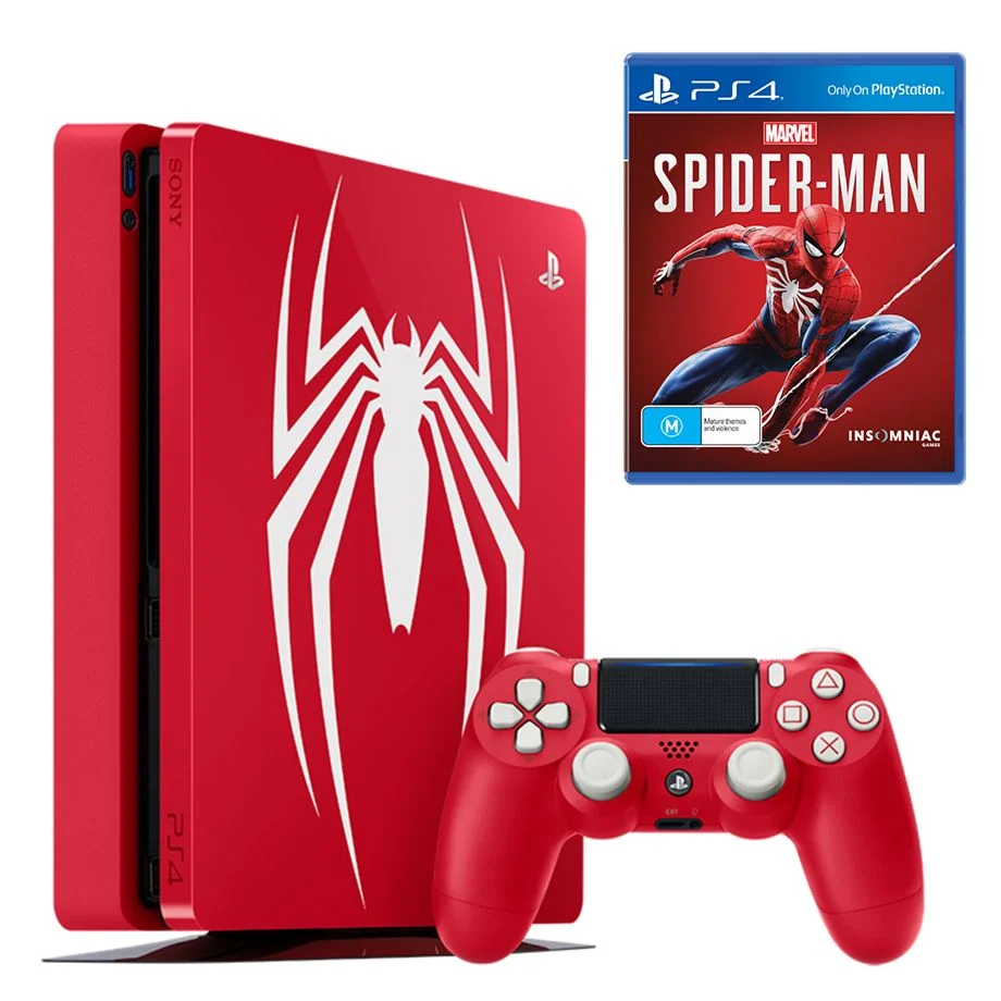 Playstation 4 SLIM 1TB SPIDER-MAN Limited Edition + hra
