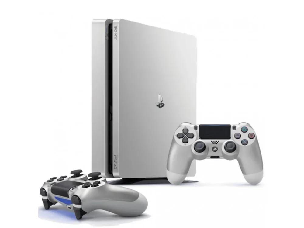 Sony Playstation 4 Slim Silver Edition - 500GB + Dualshock 4