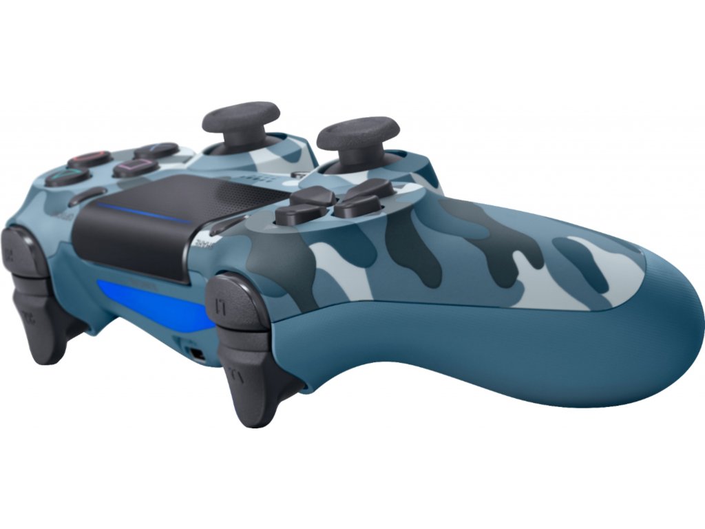 PS4 Sony DualShock - originální ovladač Blue Camouflage