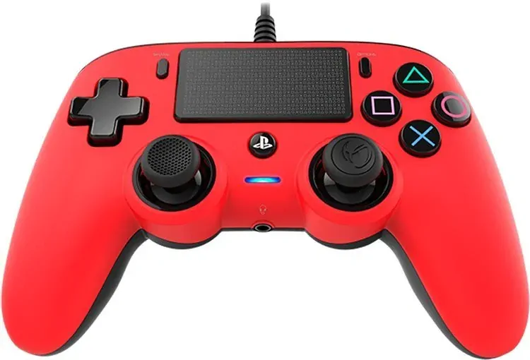 Nacon Wired Compact Controller PS4 - červený